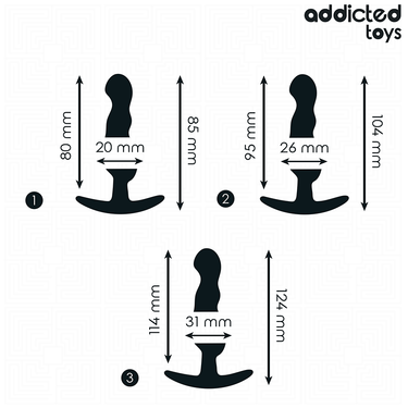 Set di Tappi Anali in Silicone 3 Misure, Sicurezza e Piacere